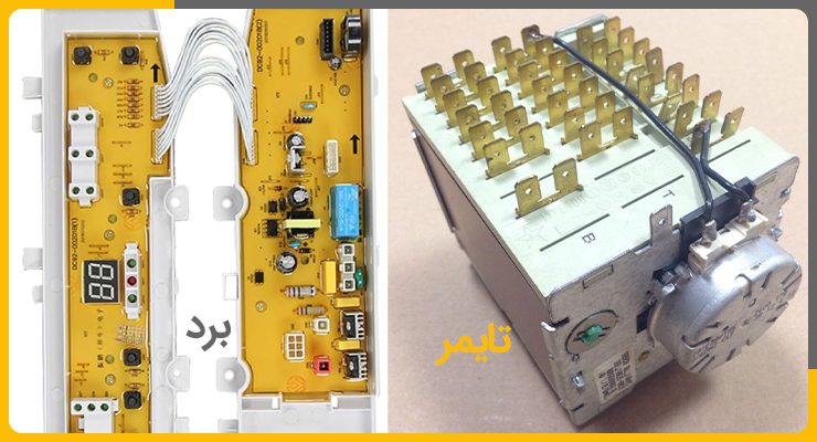 خرابی برد الکترونیکی یا تایمر دستگاه