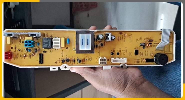 مشکل در برد الکترونیکی لباسشویی