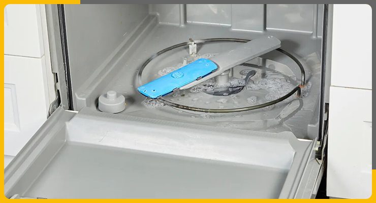 عدم آبگیری مناسب ظرفشویی
