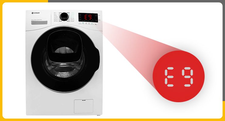 ارور E9 لباسشویی اسنوا – خطای برد الکترونیکی