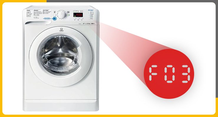 ارور F03 - خطای سنسور دما