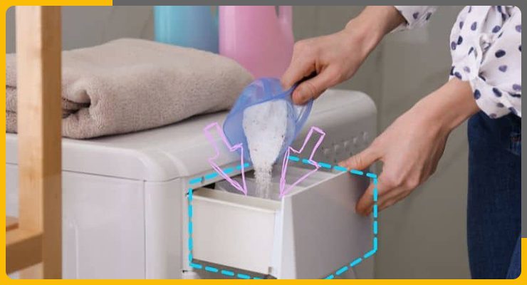 دیر اضافه کردن پودر به جاپودری لباسشویی